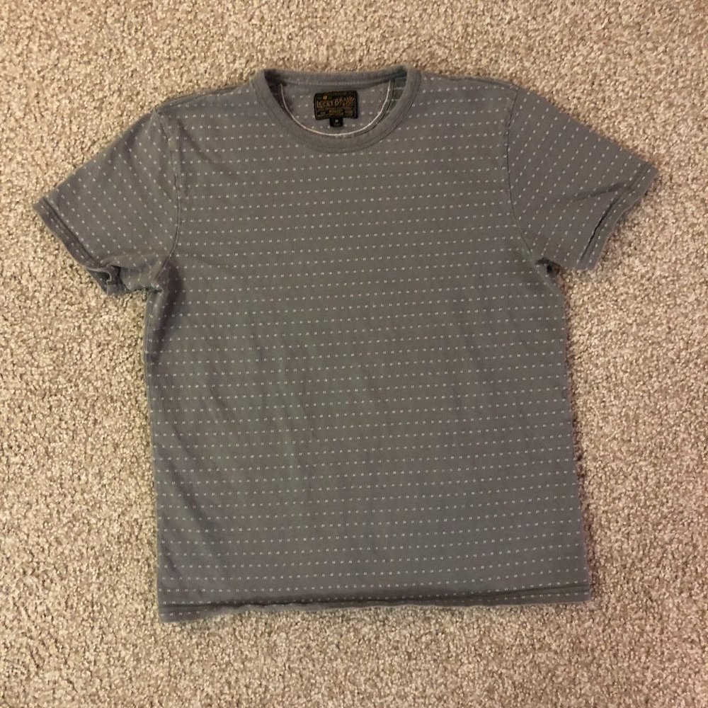 Lucky Brand Grey Patterned T-Shirt